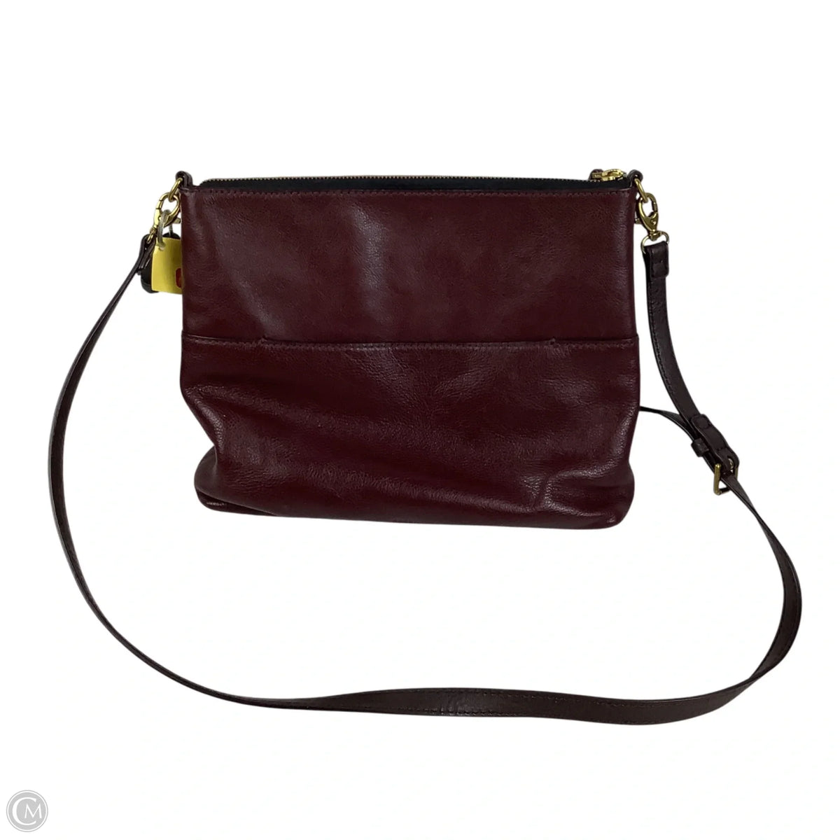 Crossbody Leather By Fossil, Size: Medium