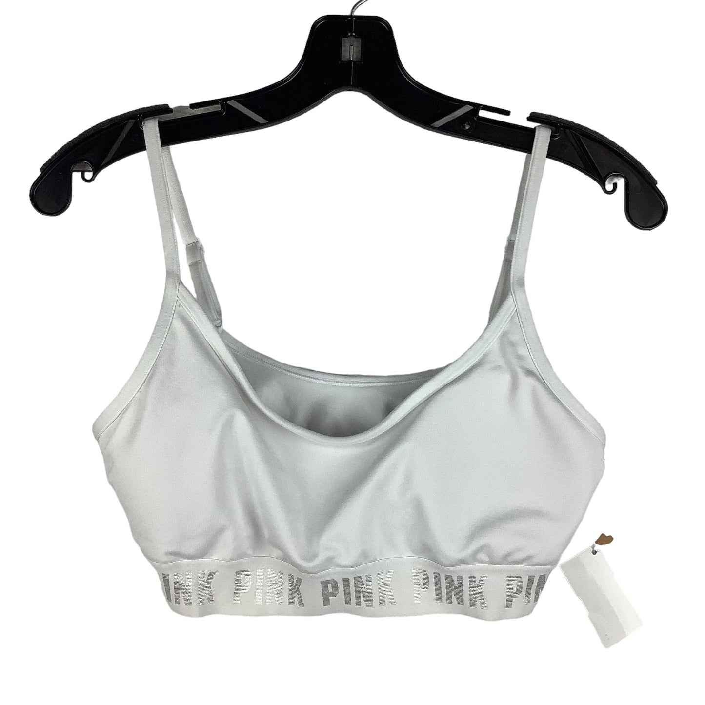 White Athletic Bra Pink, Size M