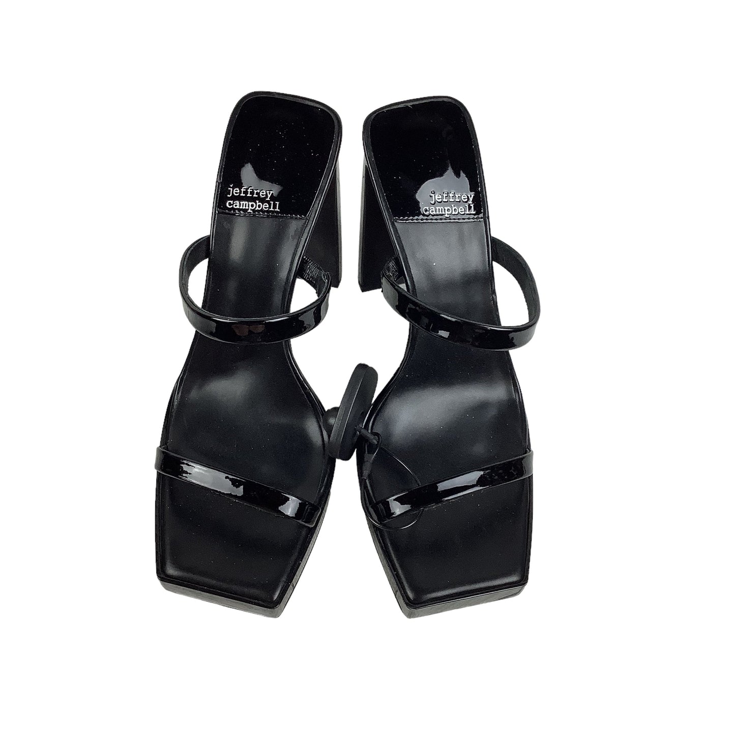 Black Sandals Designer Jeffery Campbell, Size 8