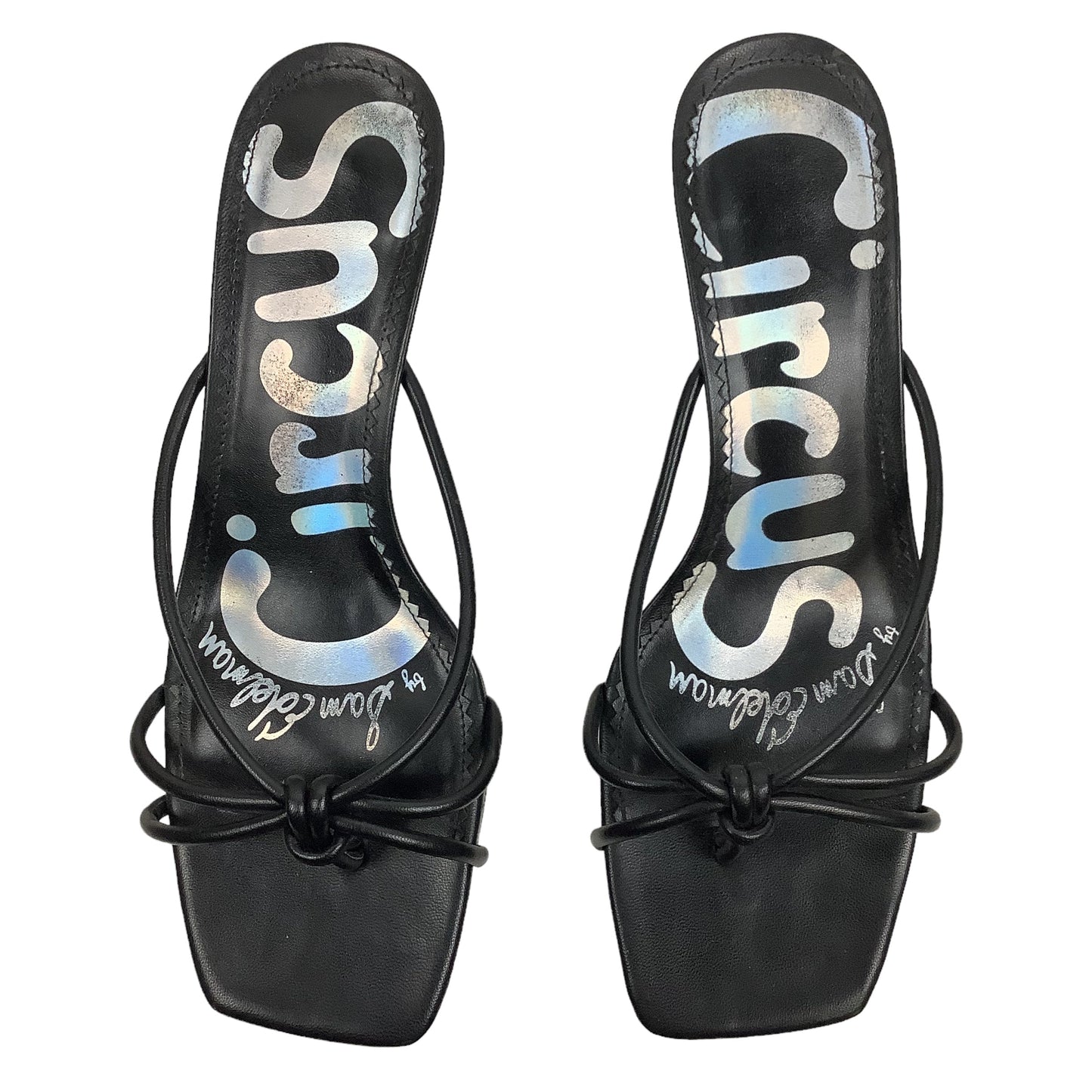 Black Sandals Heels Kitten Circus By Sam Edelman, Size 8