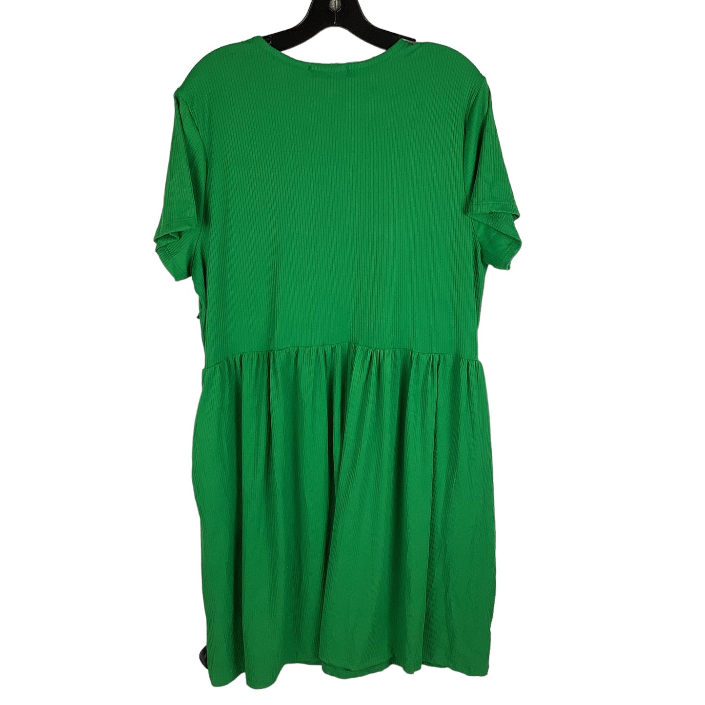 Green Dress Casual Short Vibe, Size 3x