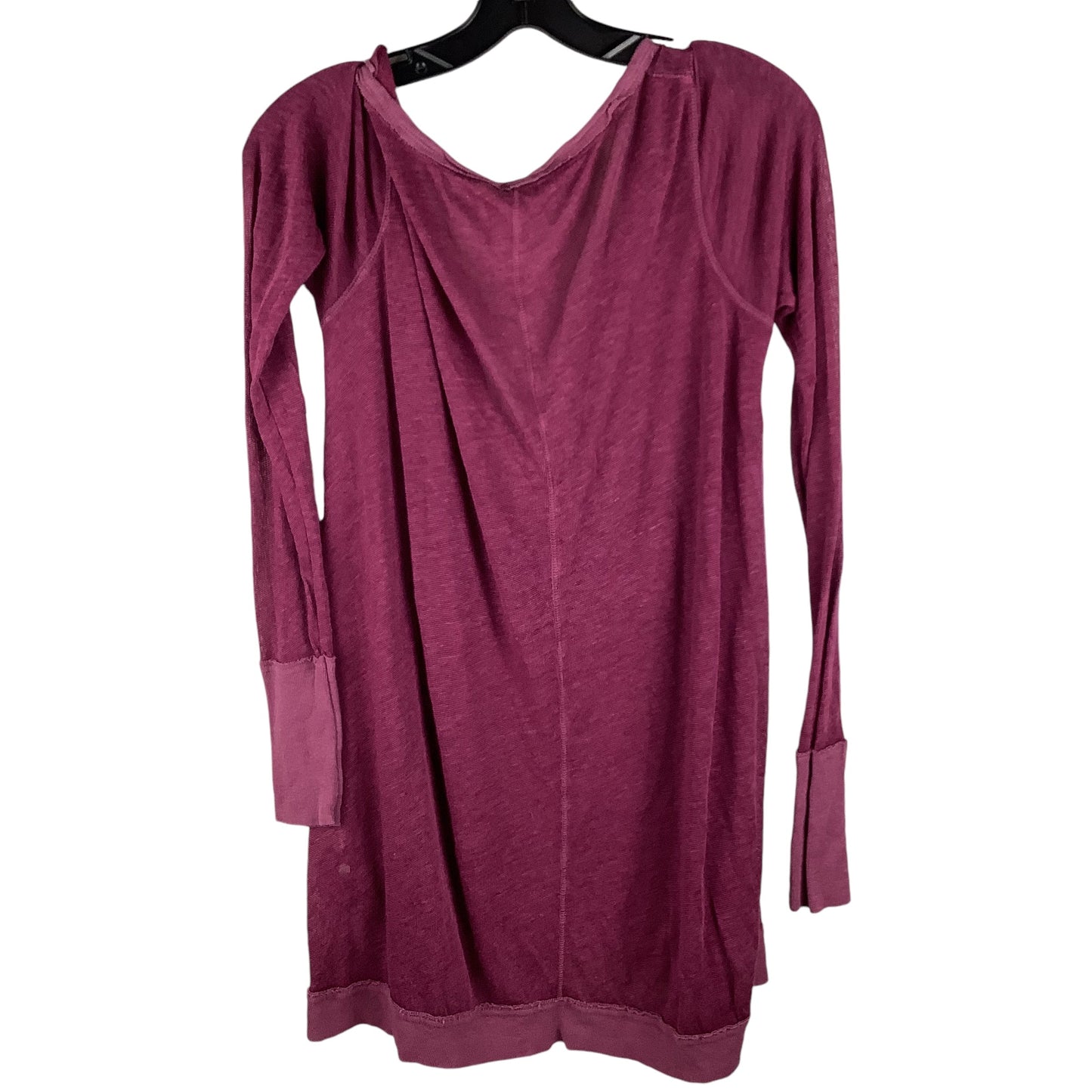 Top Long Sleeve By We The Free In Purple, Size: Petite   S