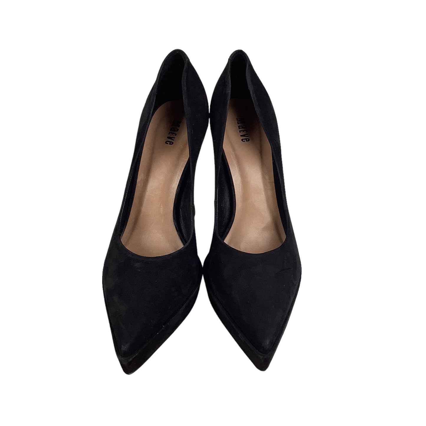 Black Shoes Heels Stiletto Maeve, Size 8.5 (39)