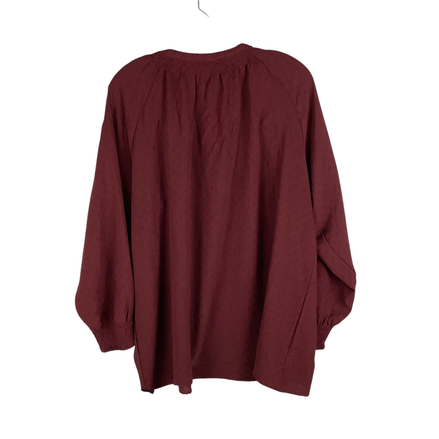 Top Long Sleeve By Wonderly In Purple, Size: 1x