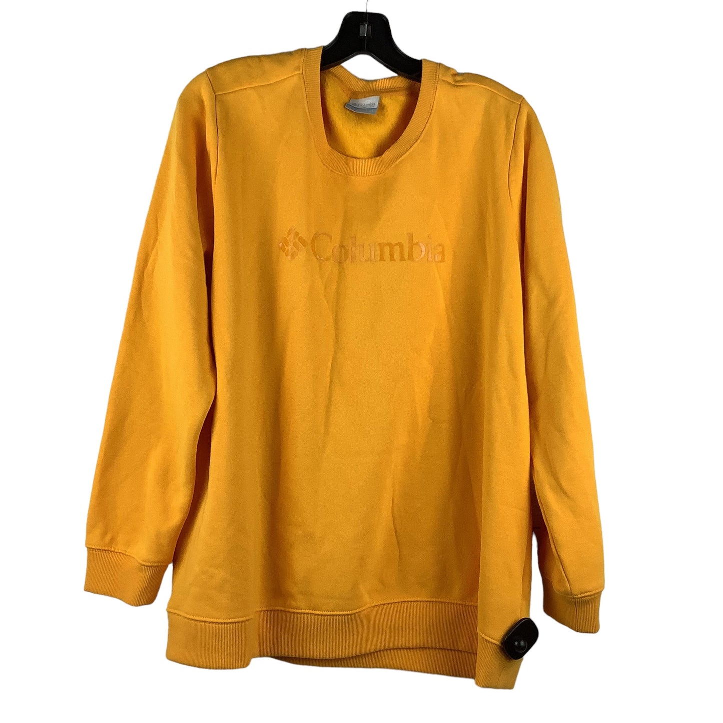 Yellow Athletic Sweatshirt Crewneck Columbia, Size 2x