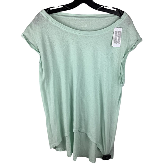 Top Short Sleeve By American Eagle In Green, Size: Xs