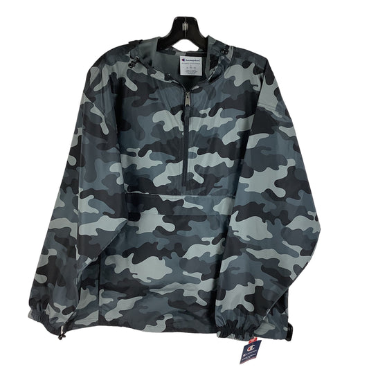 Camouflage Print Athletic Jacket Champion, Size L