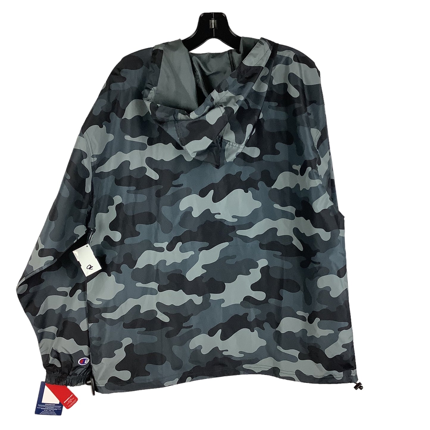 Camouflage Print Athletic Jacket Champion, Size L