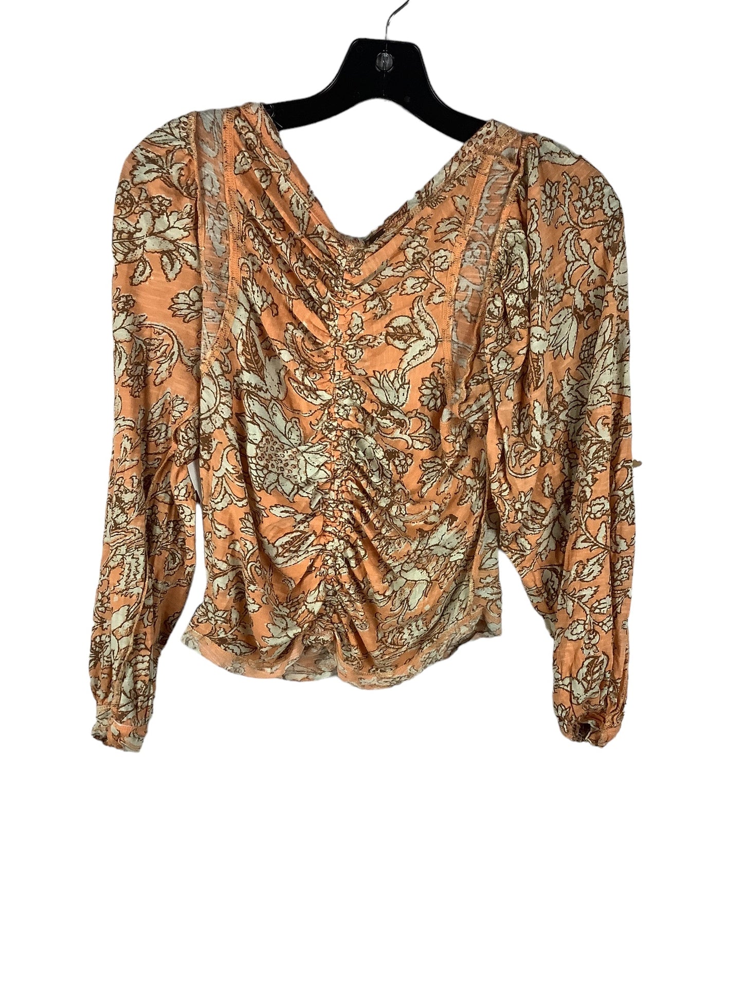 Orange Top Long Sleeve Free People