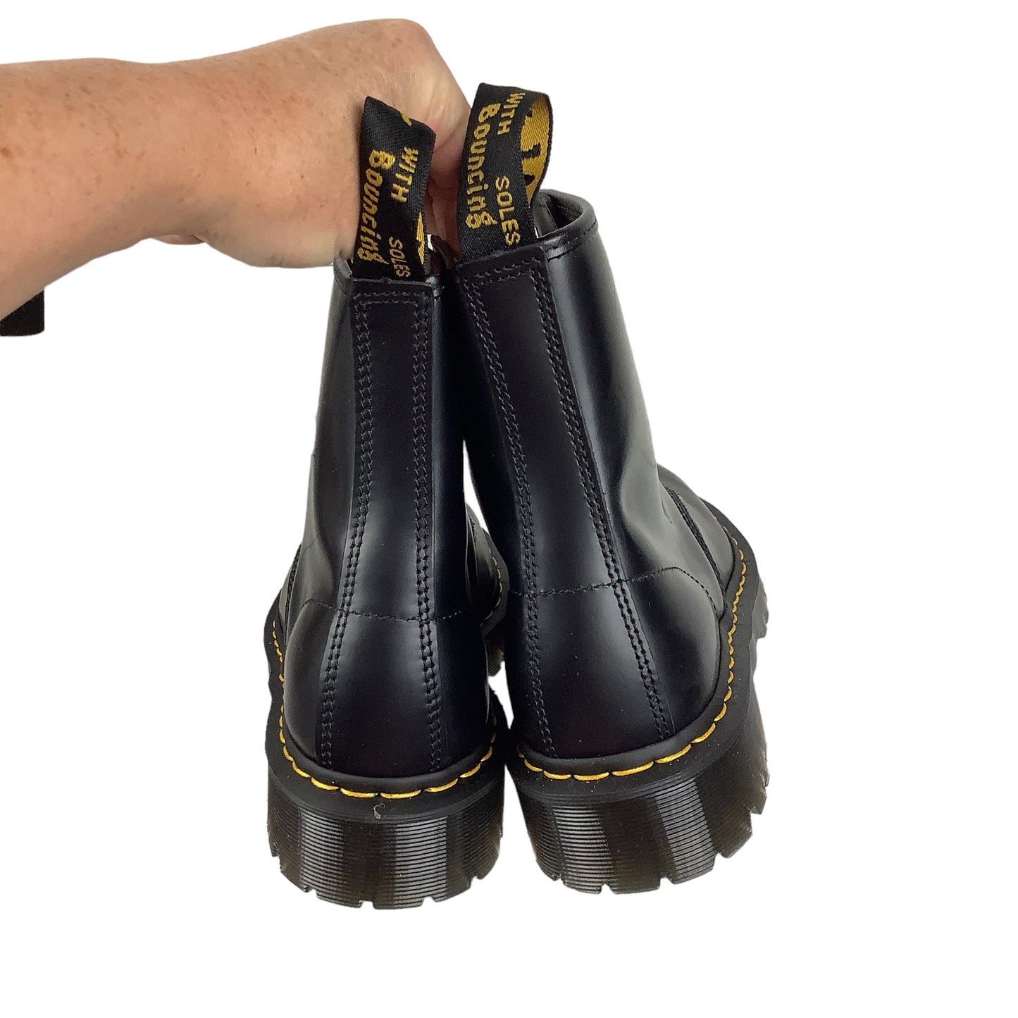 Black Boots Designer Dr Martens, Size 11