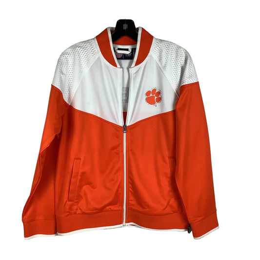 Orange Athletic Jacket Clothes Mentor, Size L