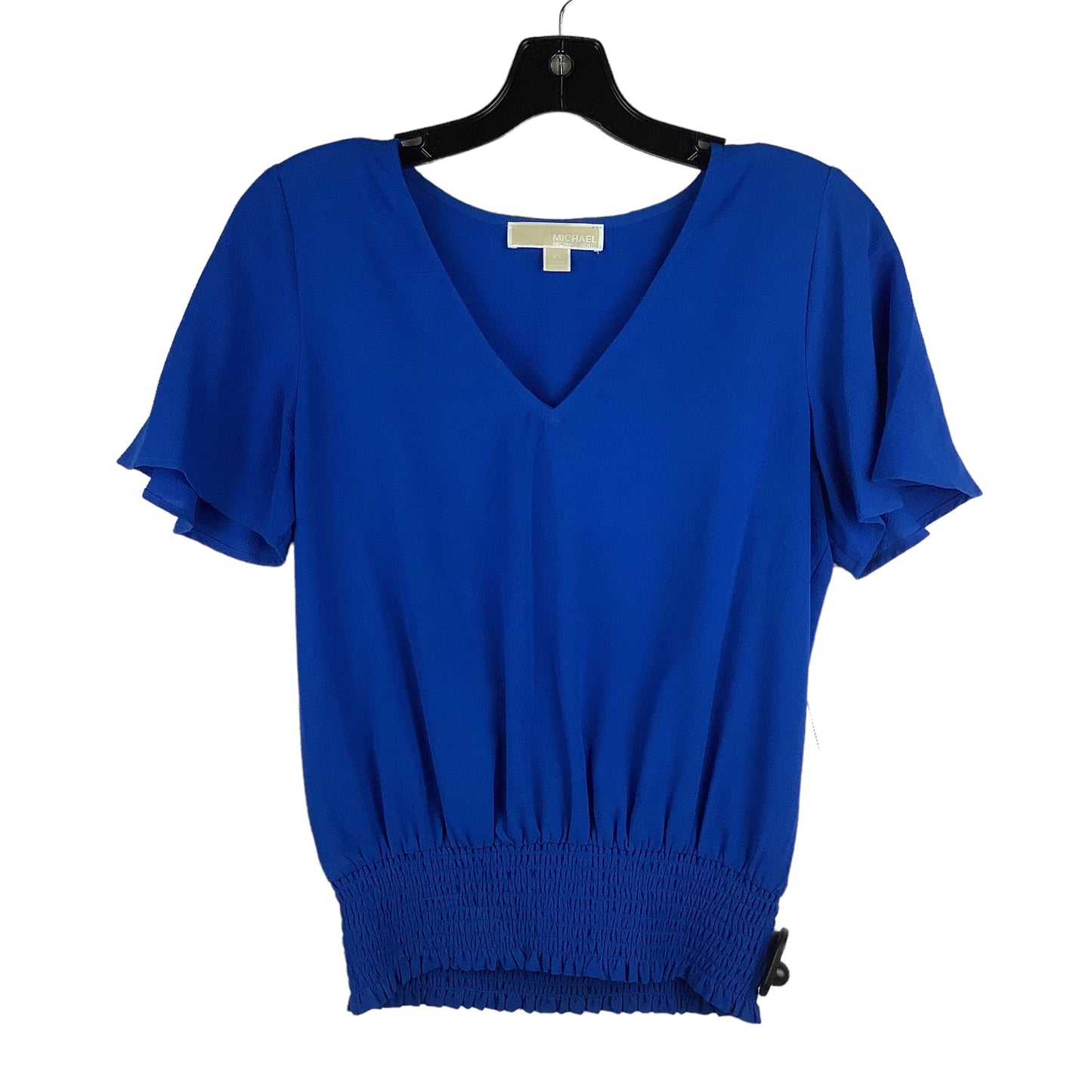 Blue Top Short Sleeve Michael By Michael Kors, Size Xs