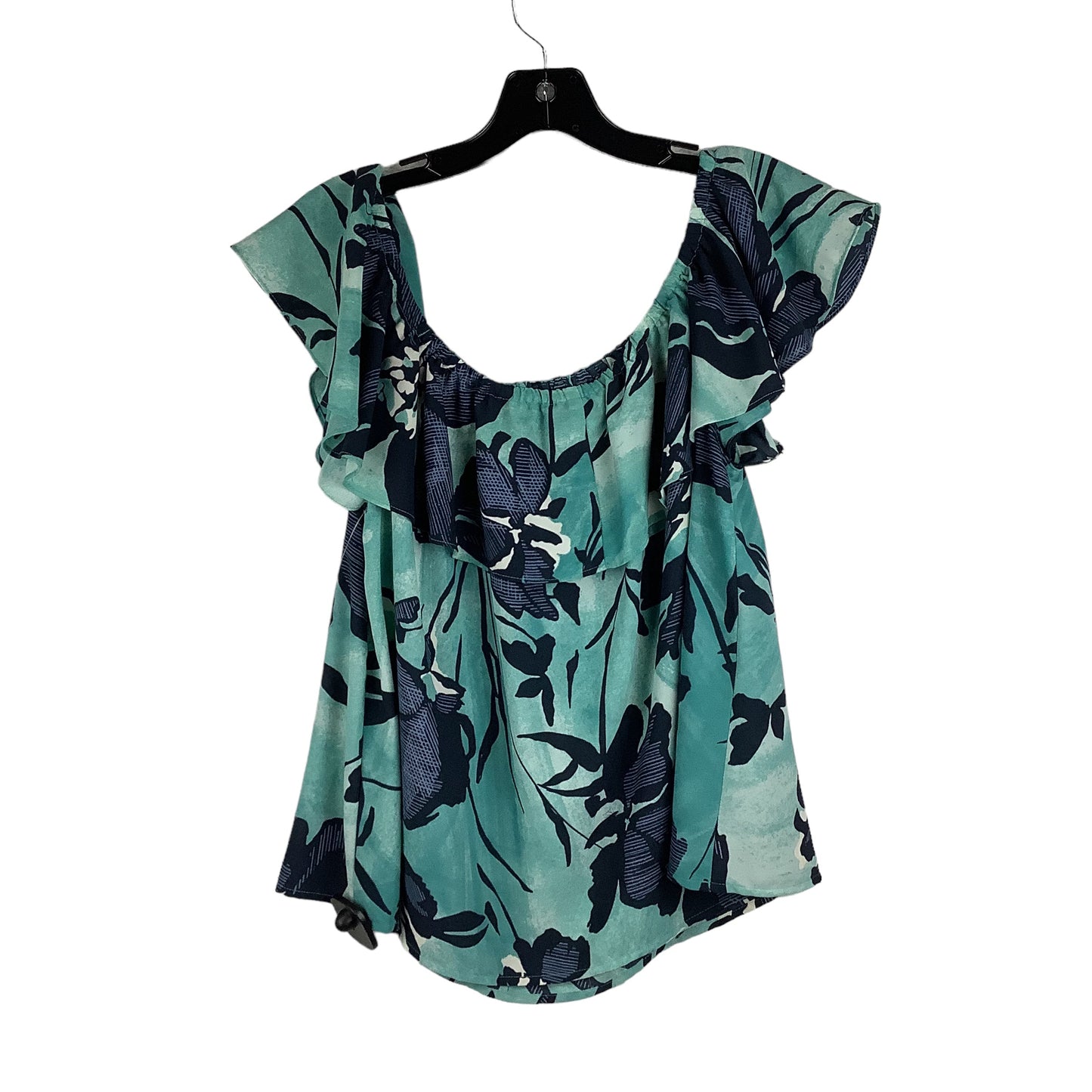 Blue Top Short Sleeve Maeve, Size M