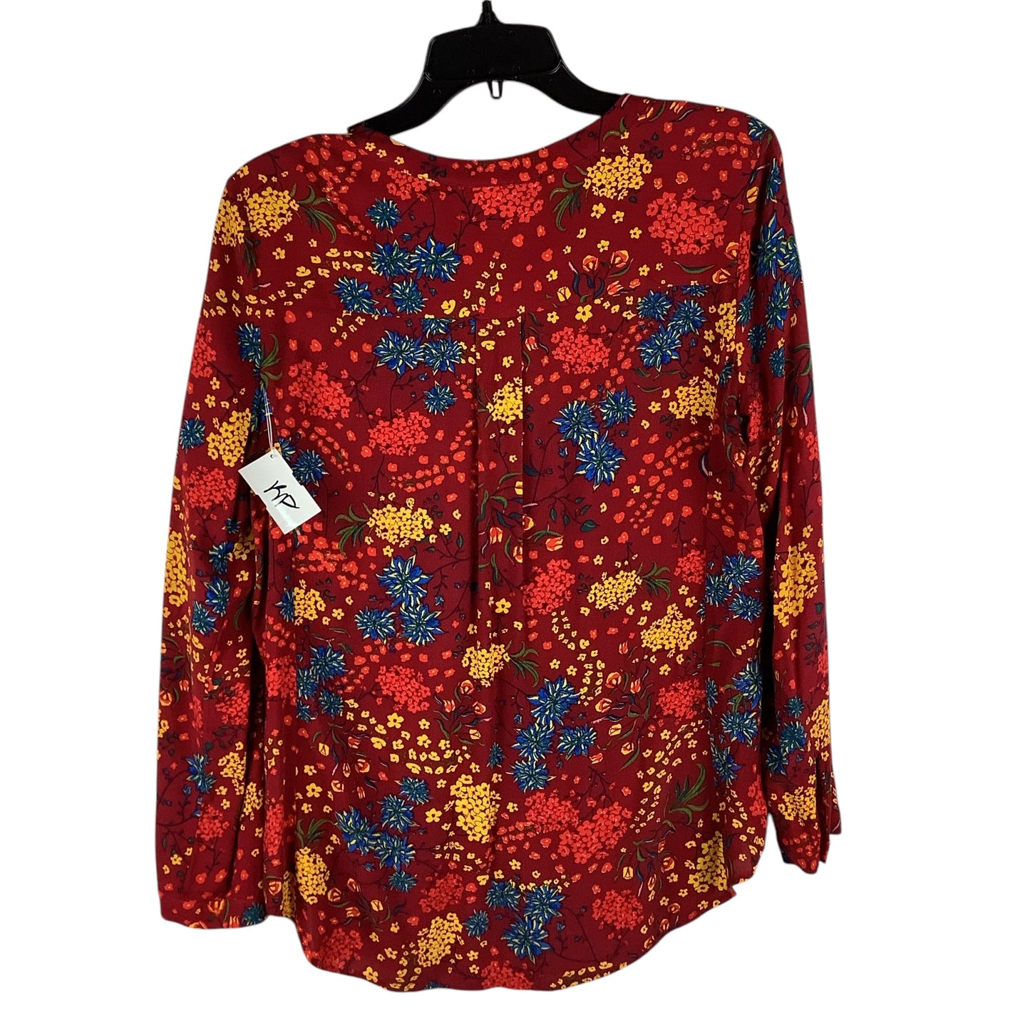 Top Long Sleeve By Maeve In Red, Size: M