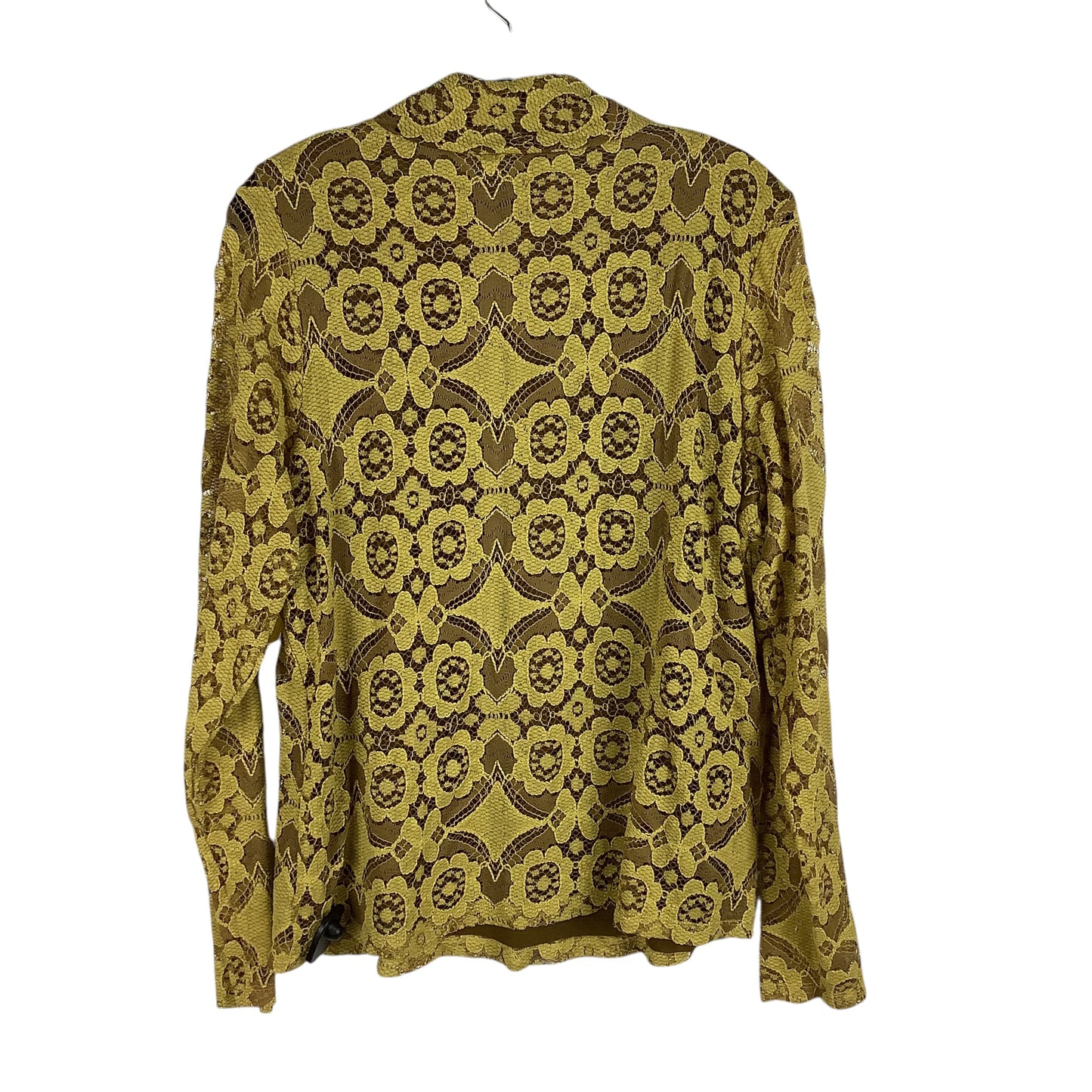 Top Long Sleeve By Maeve In Yellow, Size: 1x