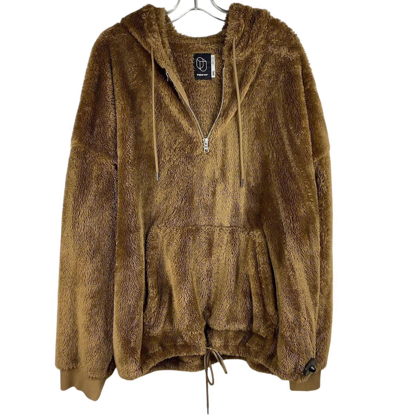 Jacket Faux Fur & Sherpa By Clothes Mentor In Brown, Size: Xl