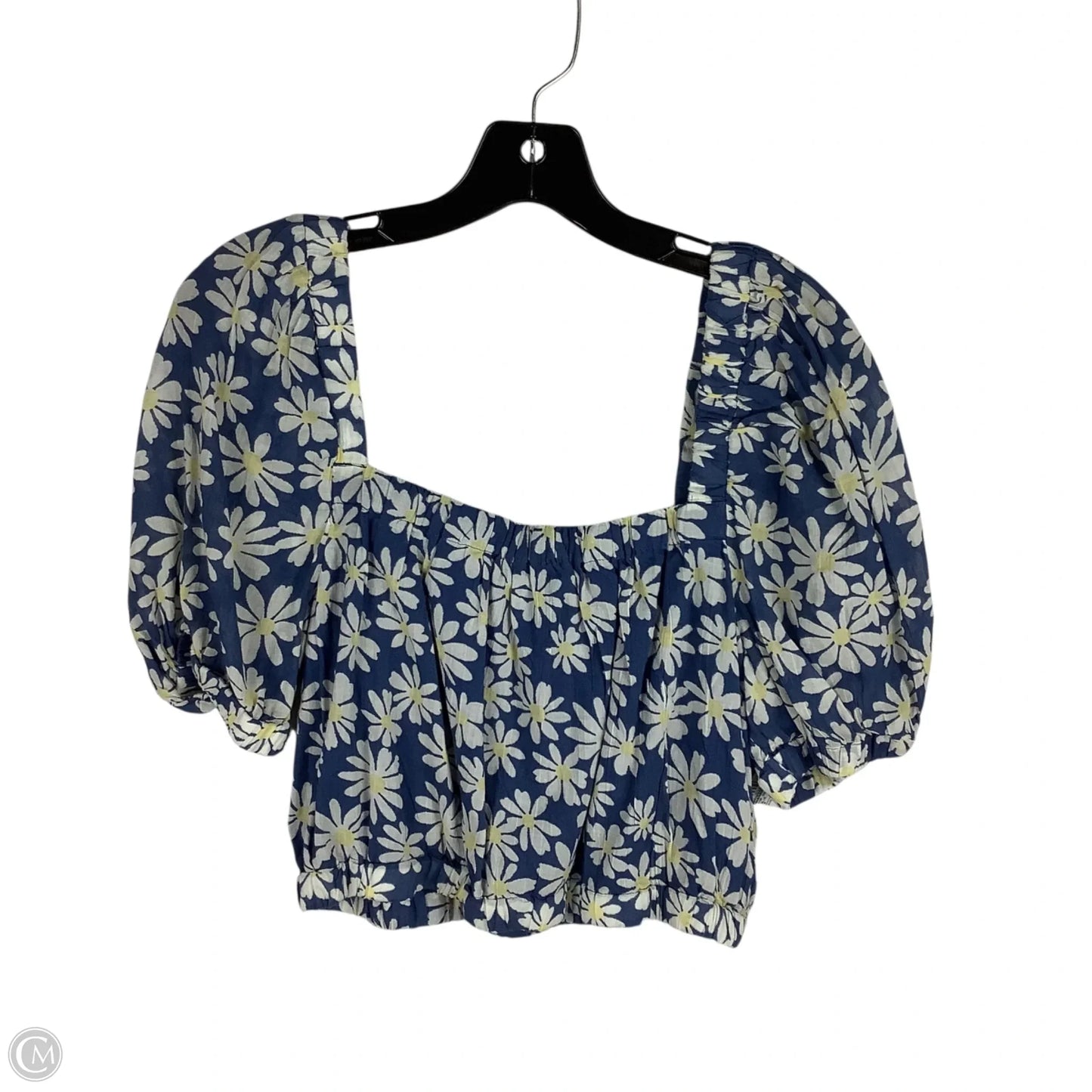 Top Short Sleeve By American Eagle In Blue, Size: M