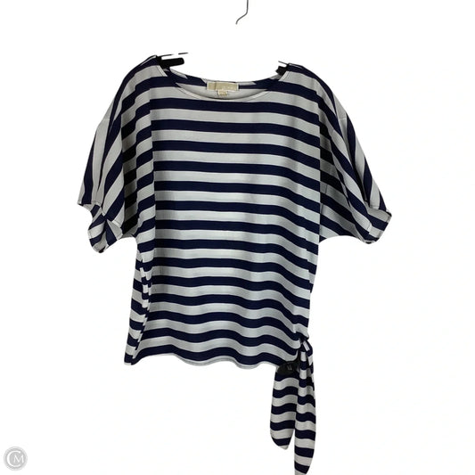 Top Short Sleeve By Michael By Michael Kors In Striped Pattern, Size: M