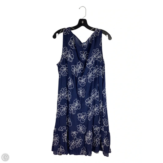 Dress Casual Midi By Agb In Navy, Size: Xl