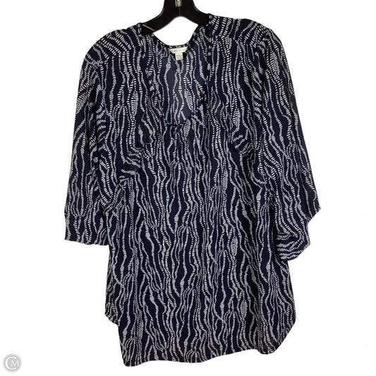 Top Short Sleeve By Cato In Navy, Size: 2x (18/20)