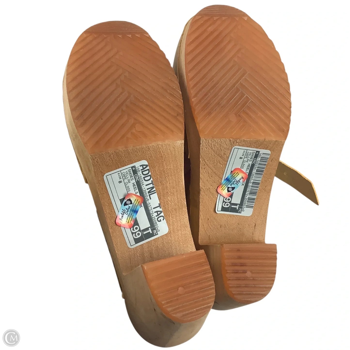 Shoes Heels Block By Cmc In Yellow, Size: 8