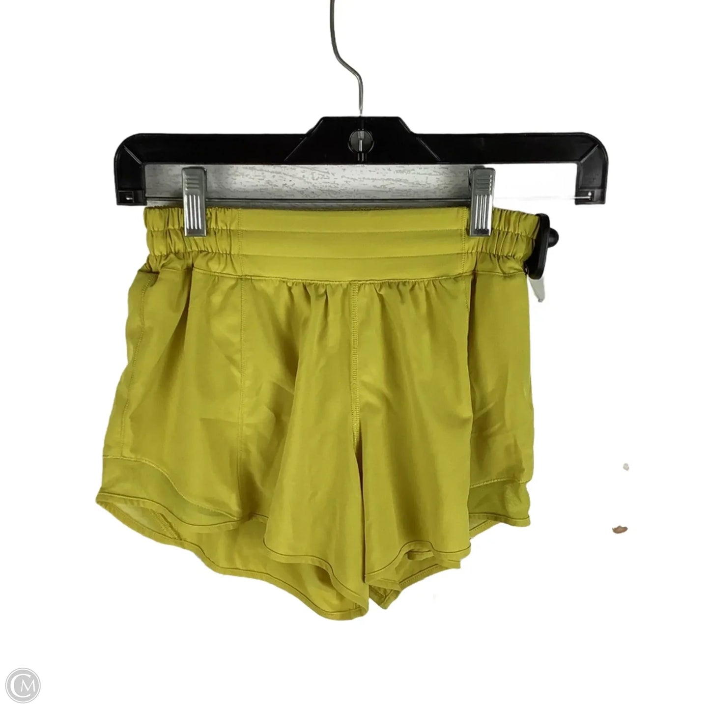 Athletic Shorts By Lululemon In Yellow, Size: 4