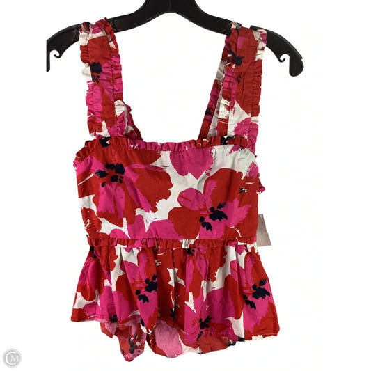 Top Sleeveless By Mi Ami In Floral Print, Size: S