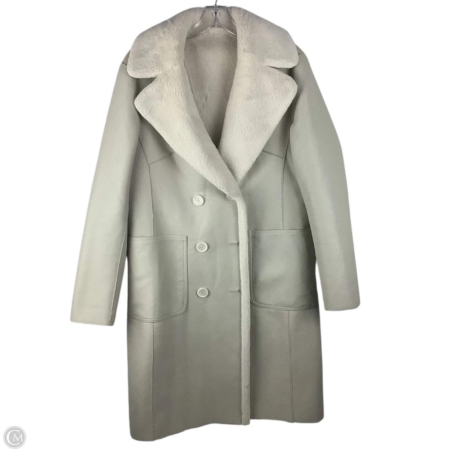 Reversible Jacket Faux Fur & Sherpa By Lamarque In Cream, Size: S