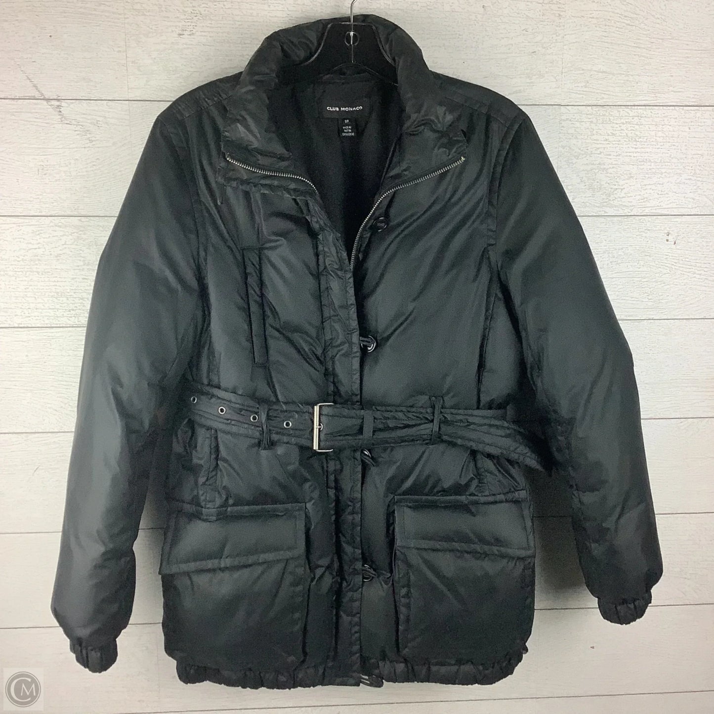 Jacket Puffer & Quilted By Club Monaco In Black, Size: S