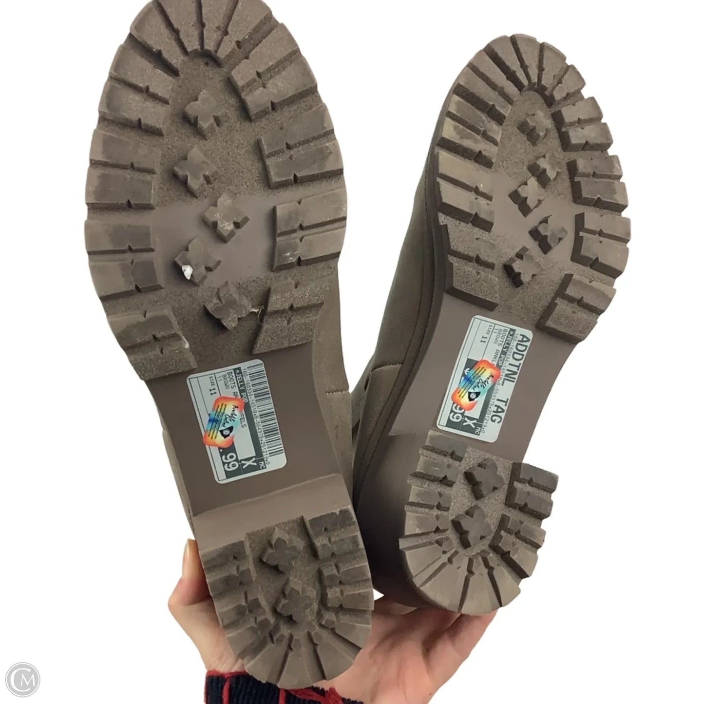 Boots Ankle Heels By Jelly Pop In Brown, Size: 11