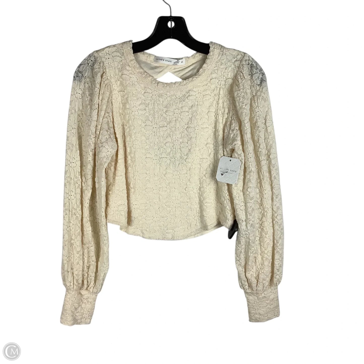 Top Long Sleeve By Altard State In Cream, Size: M