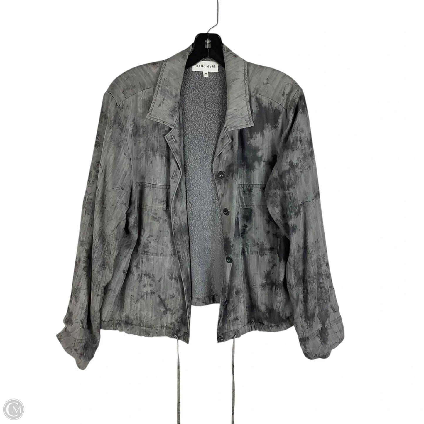 Jacket Shirt By Bella Dahl In Grey, Size: M
