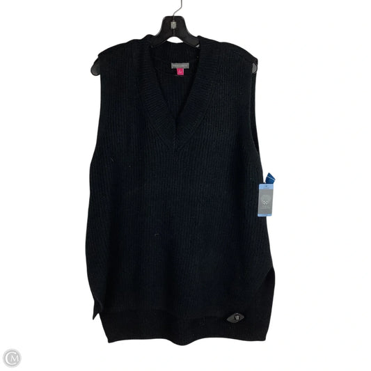 Vest Sweater By Vince Camuto In Black, Size: L