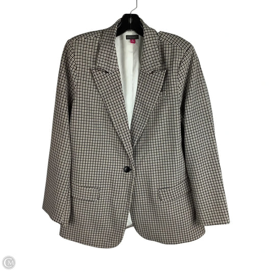 Blazer By Vince Camuto In Checkered Pattern, Size: Xl