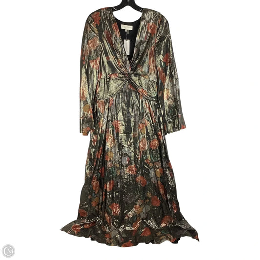 Dress Party Long By Anthropologie In Floral Print, Size: M