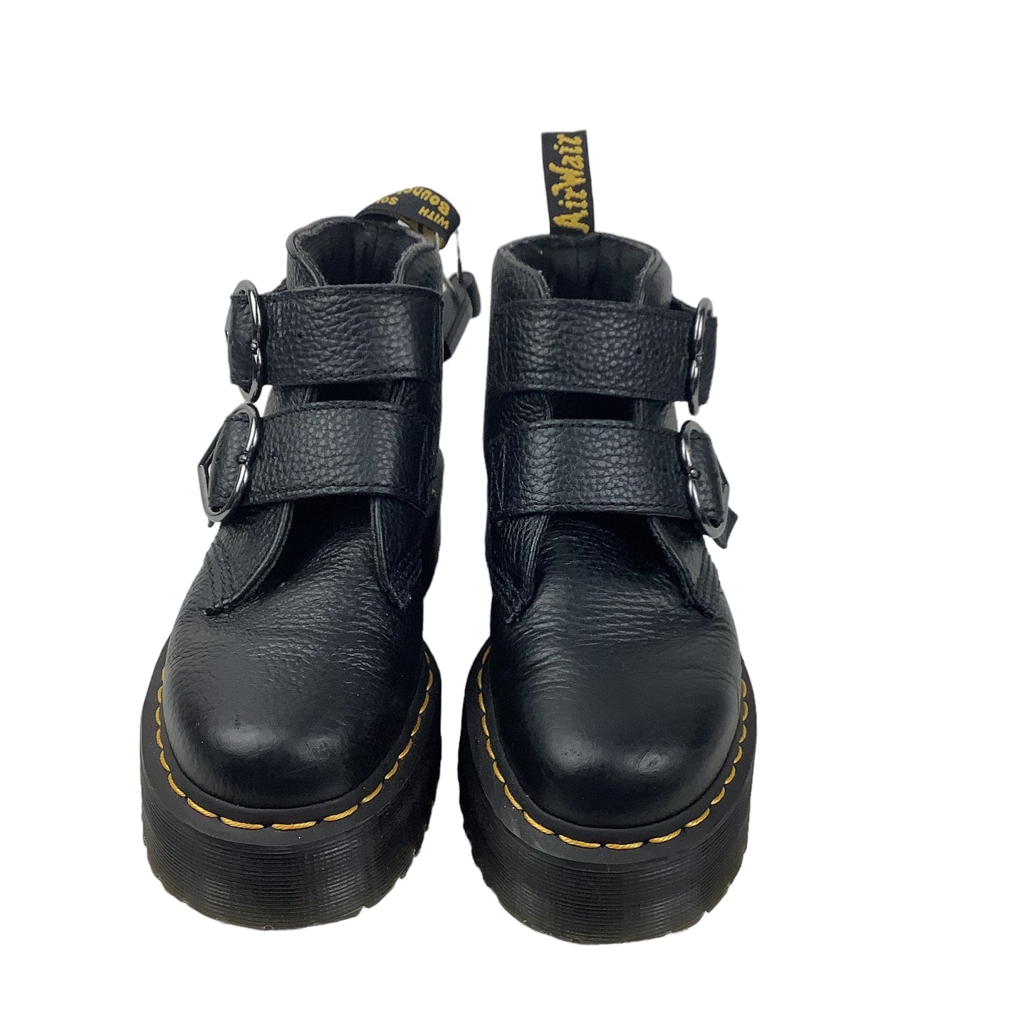 Black Shoes Designer Dr Martens, Size 7
