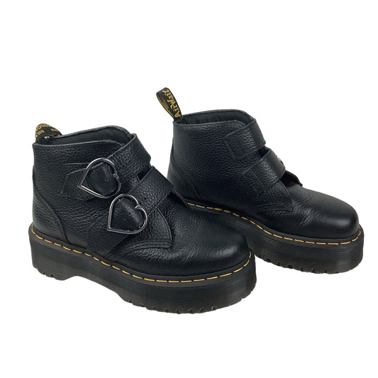 Black Shoes Designer Dr Martens, Size 7