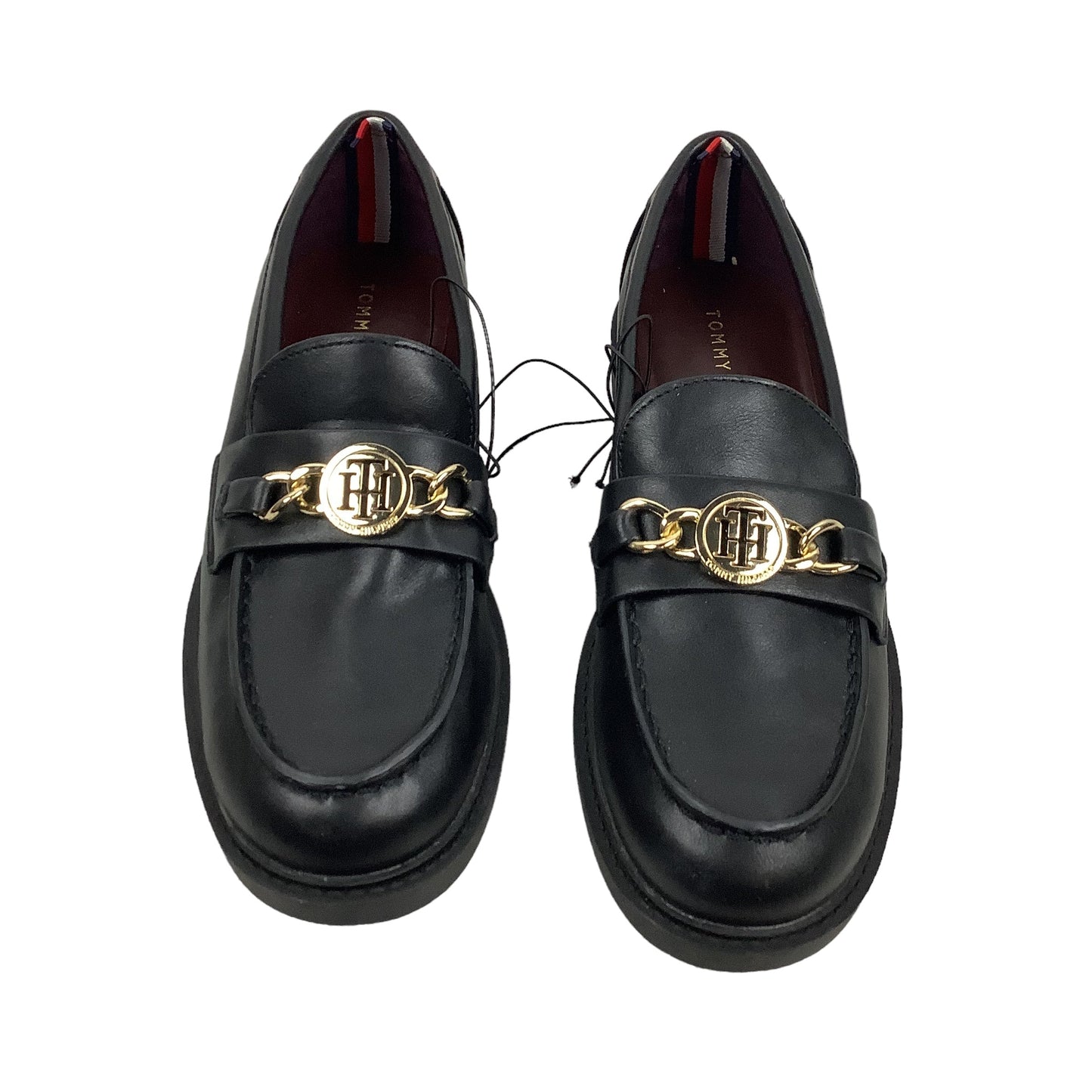 Black Shoes Flats Tommy Hilfiger, Size 6