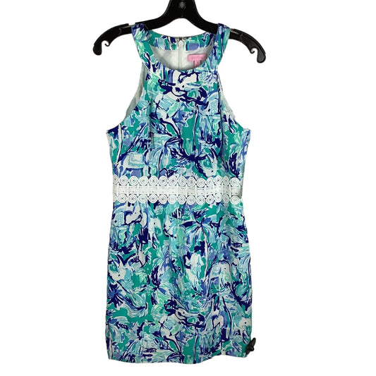 Aqua Dress Designer Lilly Pulitzer, Size 4