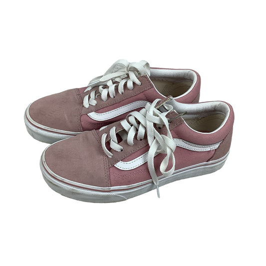 Shoes Sneakers By Vans In Pink, Size: 6.5