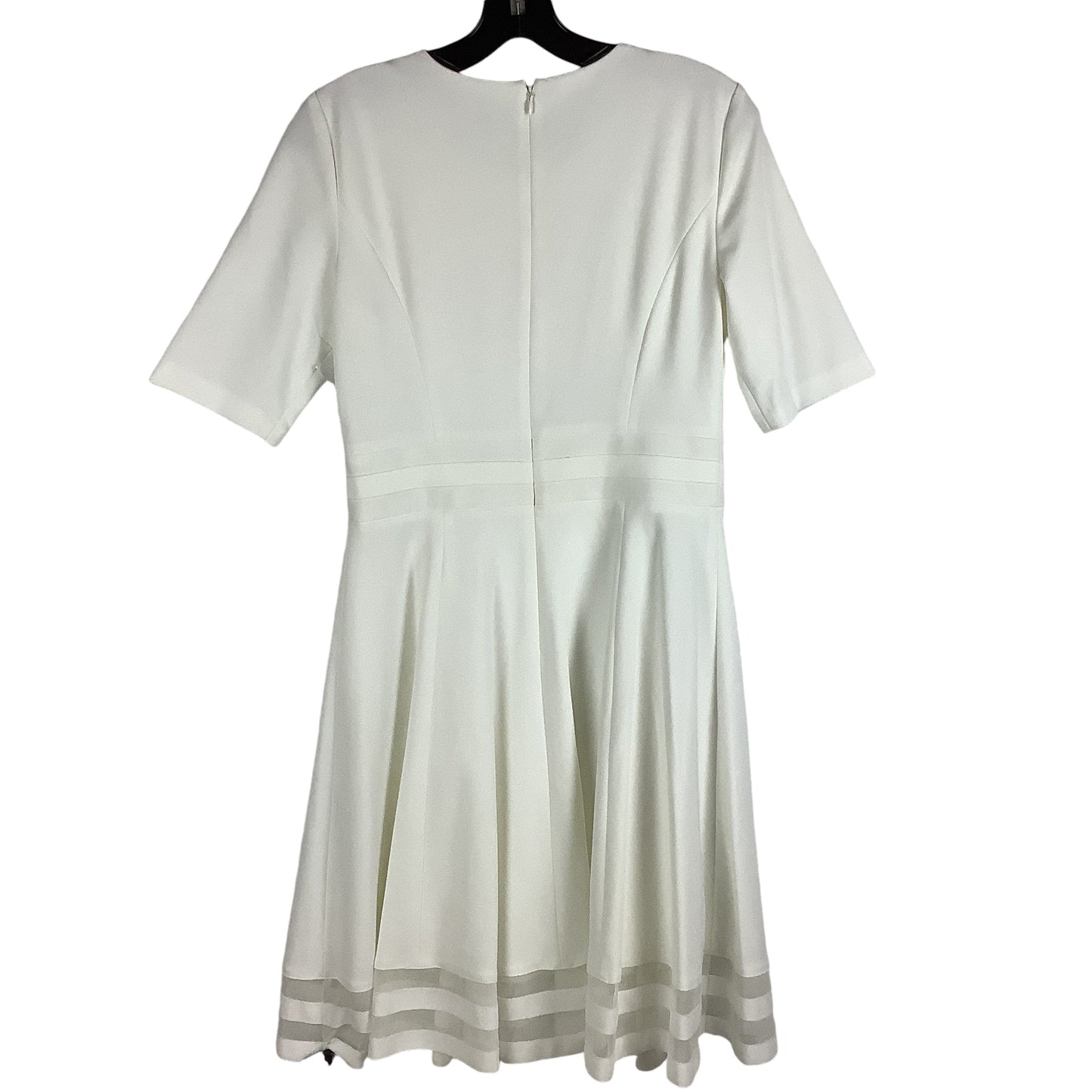 Dress Work By Calvin Klein In White, Size: 6