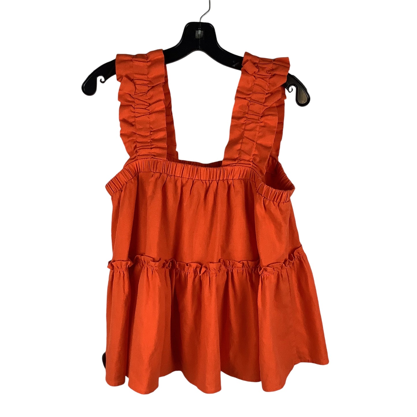 Top Sleeveless By Entro In Orange, Size: S