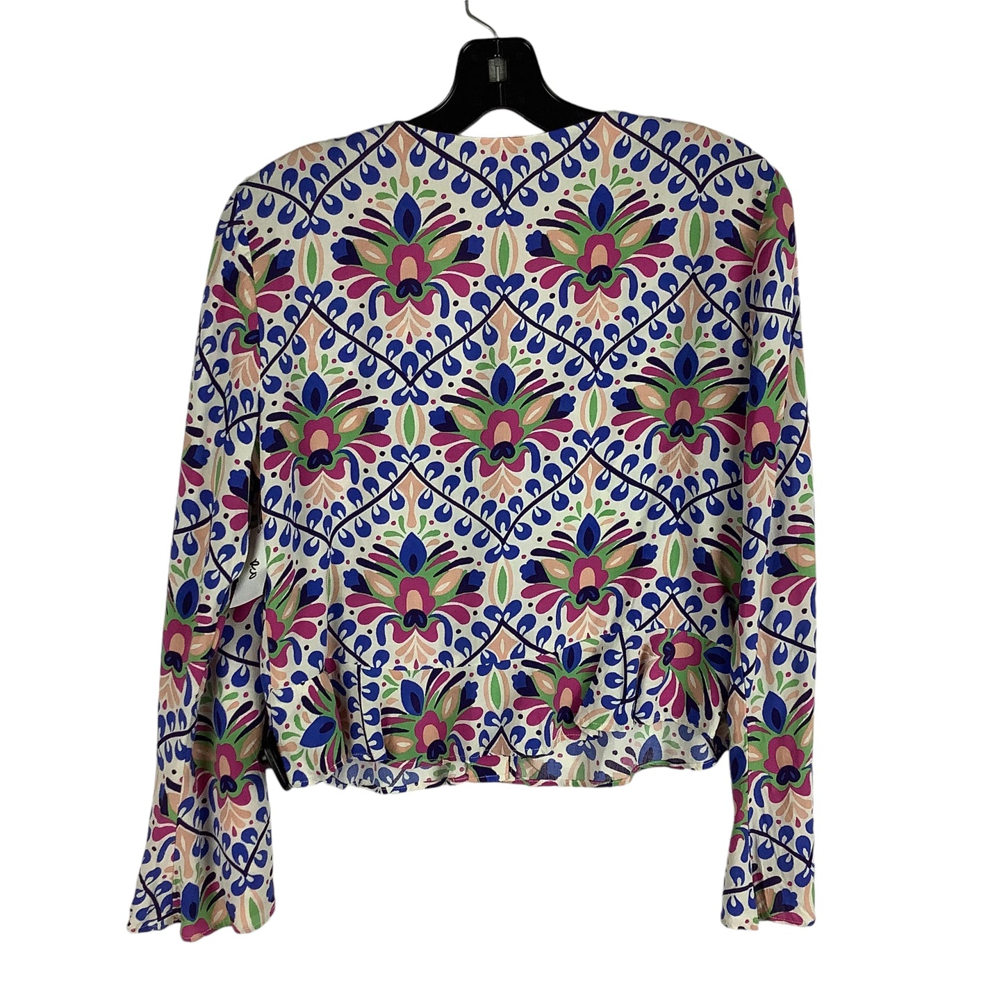 Top Long Sleeve By Zara In Multi-colored, Size: S