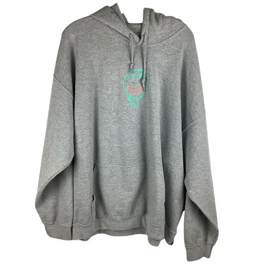 Sweatshirt Hoodie By Clothes Mentor In Grey, Size: Xxl