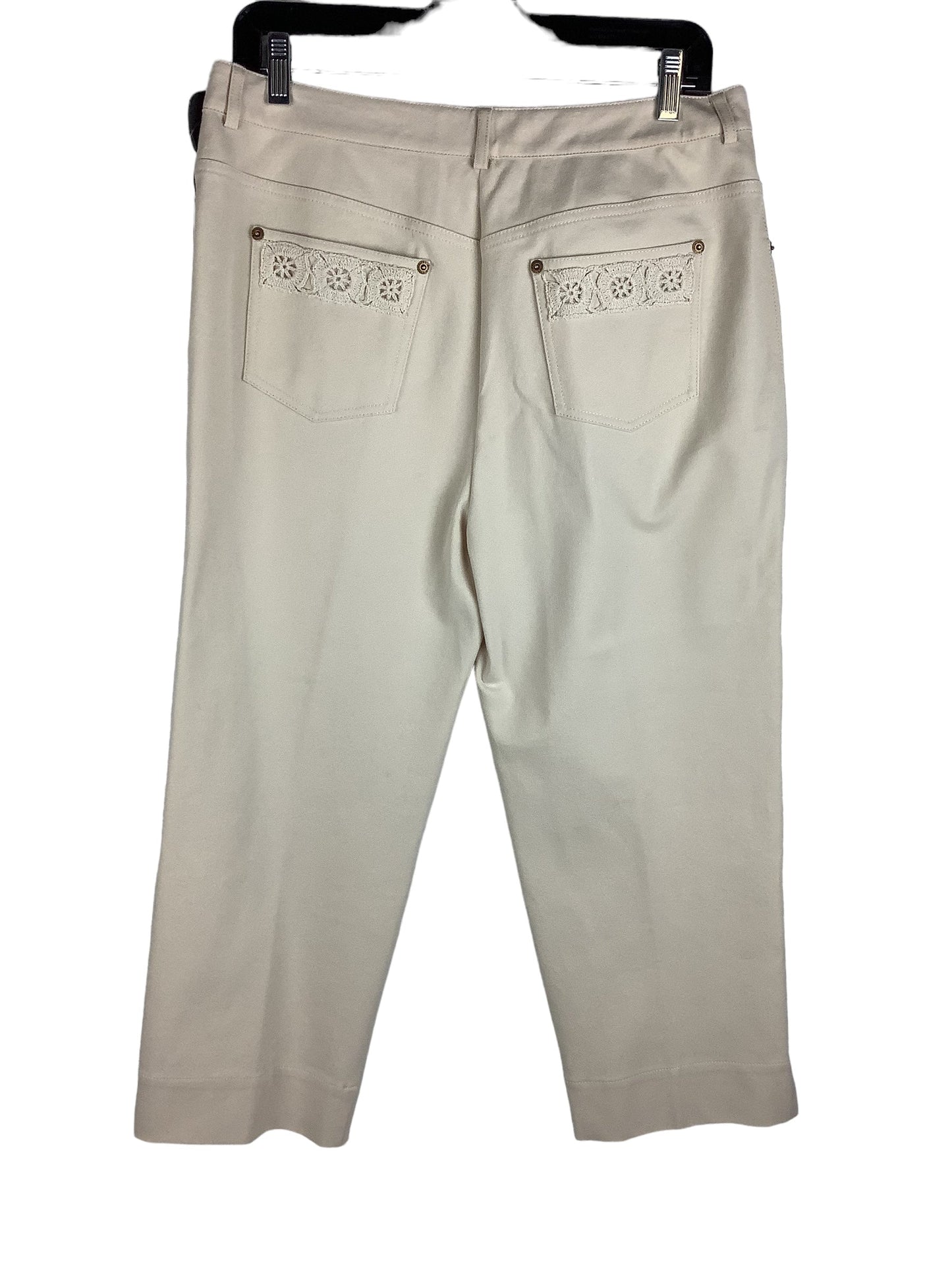 Beige Pants Designer St John Collection, Size 10