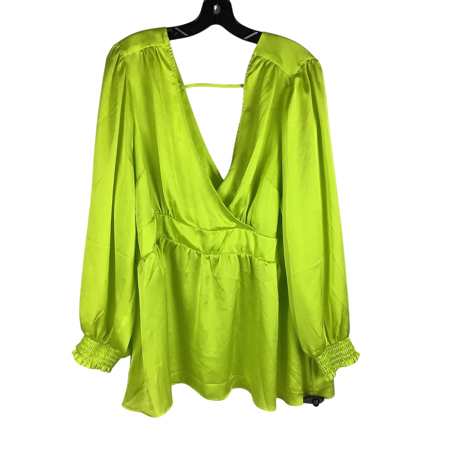 Top Long Sleeve By Torrid In Green, Size: 2X