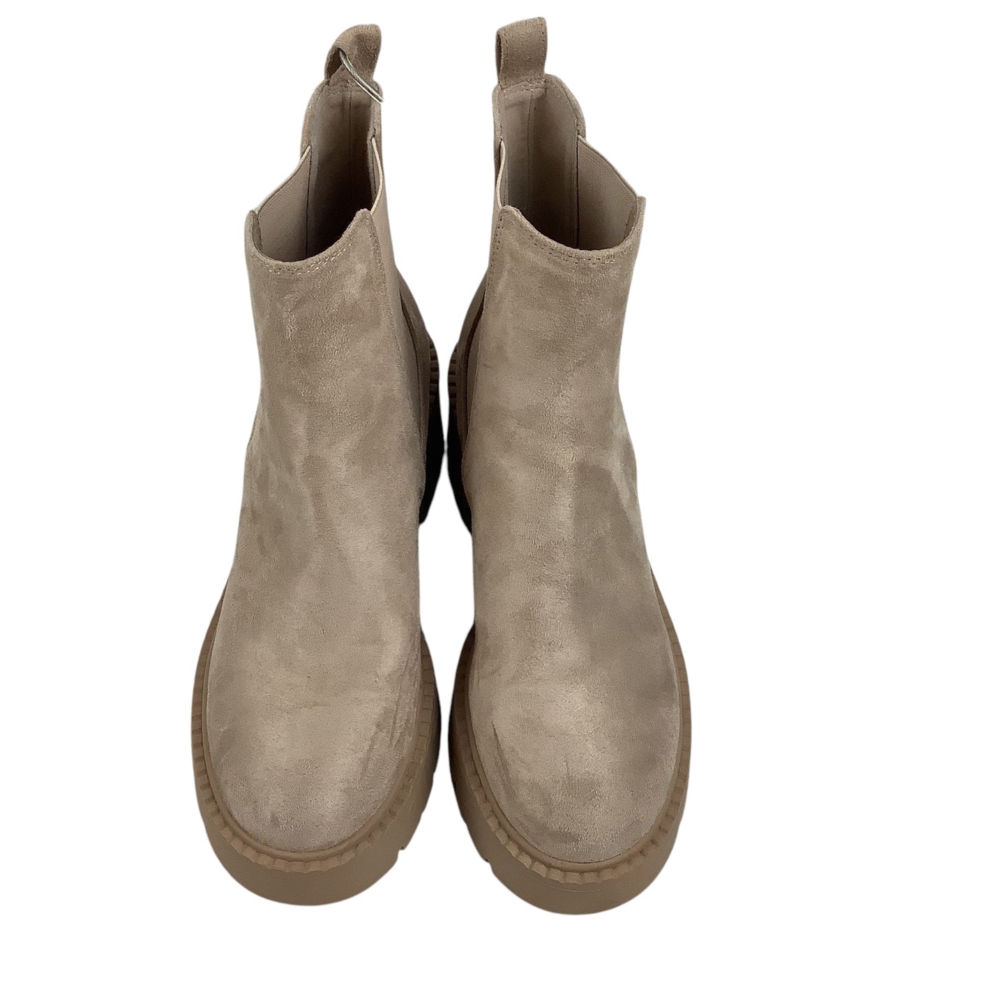 Boots Ankle Heels By Madden Girl In Beige, Size: 8