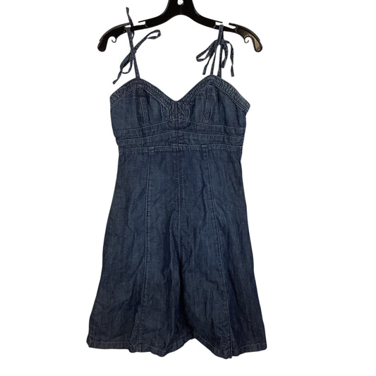 Dress Casual Midi By Guess In Blue Denim, Size: M