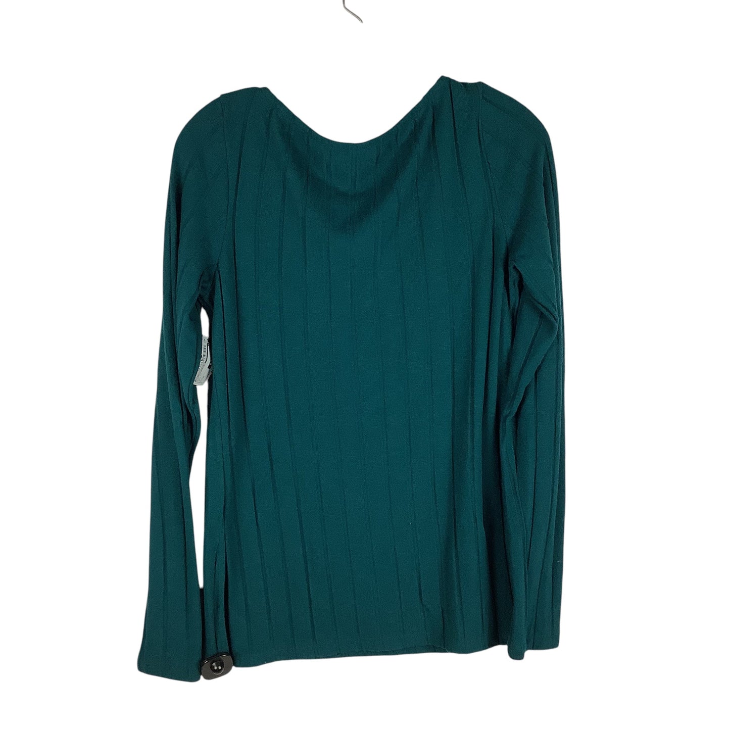 Top Long Sleeve By Anthropologie In Teal, Size: M