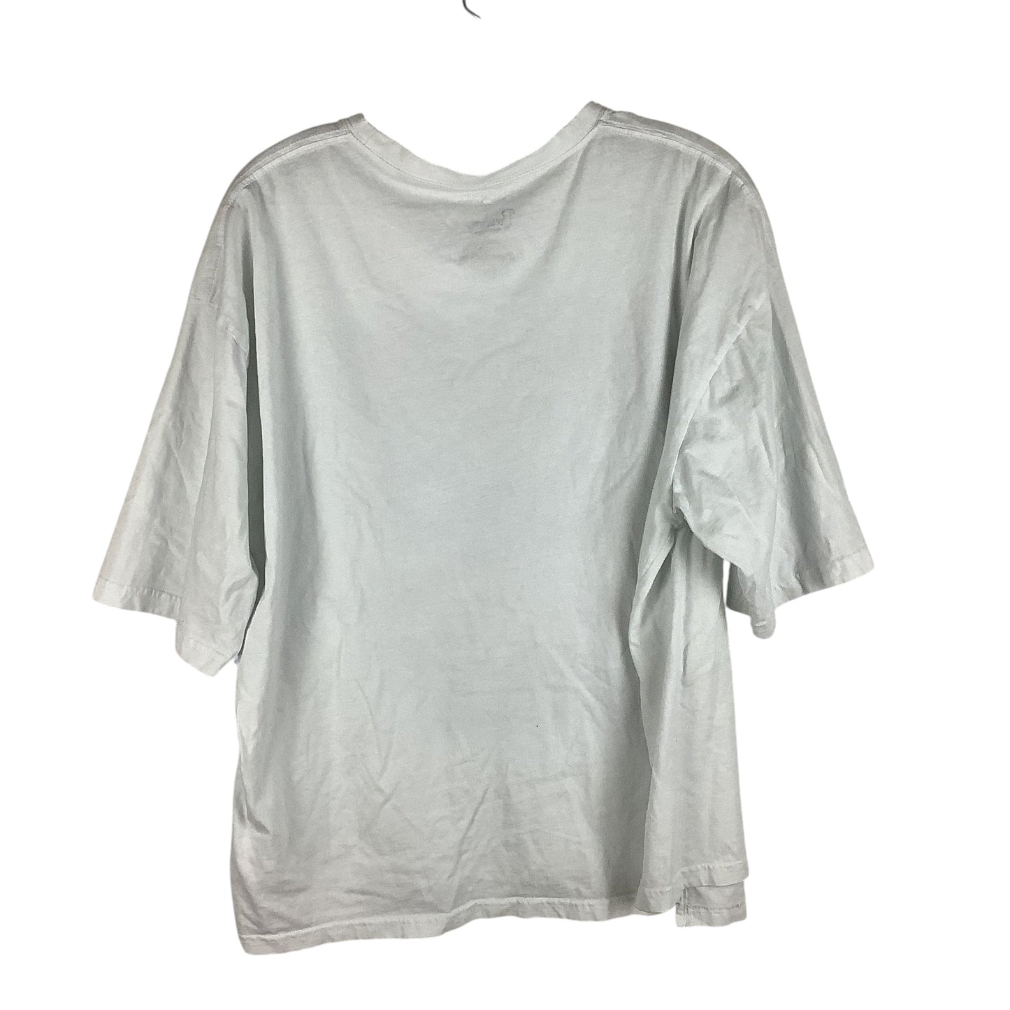 Top Short Sleeve By Clothes Mentor In White, Size: 2x